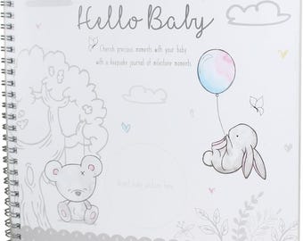 Personalised Baby Record Book, Journal, Baby Boy, Baby Girl First Diary