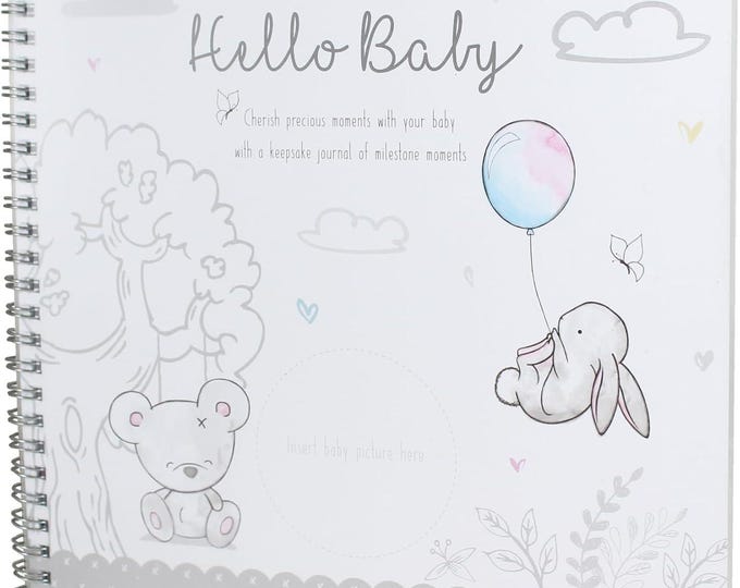 Personalised Baby Record Book, Journal, Baby Boy, Baby Girl First Diary