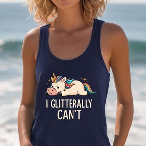 Unicorn Tank Top for Unicorn Lover gift Funny Unicorn Shirts Funny Gym Tank Tops Unicorn Workout Tanks Unicorn Tank for her