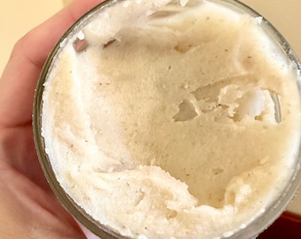 Scrub alla farina d'avena al miele Maschera viso idratante al miele grezzo Scrub esfoliante al sego nutrito con erba Maschere idratanti delicate Cura della pelle naturale per la mamma