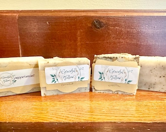 Coffee Soap Exfoliating Gentle Soap  Tallow Shampoo Bar Soap All Natural Soaps Handmade Grass Fed Tallow gift Carnivore die