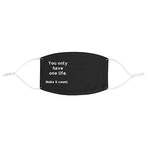 Custom Text Fabric Face Mask, Breathable &Washable, Personalized Protective Gear, Reusable Face Covering, Unique Gift for Friends and Family