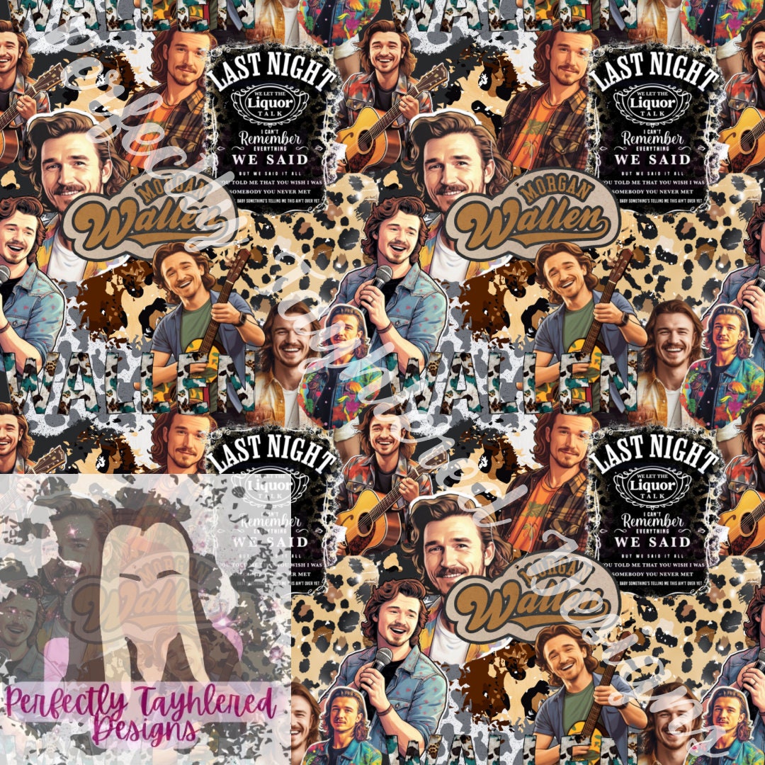 Morgan Wallen Seamless File - Etsy