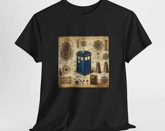 DA VINCI'S DREAM Really Beautiful Exclusive Unisex Cotton Whovian Tee, The Doctor Amazing Whovian T-Shirt, Original Whovian Beautiful Shirt