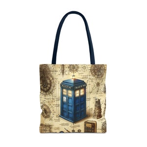DA VINCI&#39;S DREAM Exclusive The Doctor Tote Bag, Amazing and Beautiful Whovian Bag, Original Whovian Gift, Pretty Lovely The Doctor Tote Bag