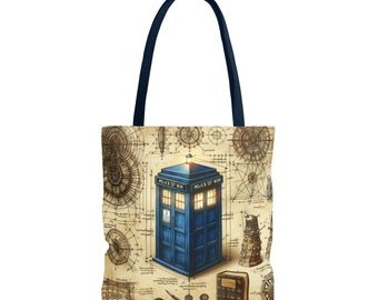Bolso de mano exclusivo de The Doctor de DA VINCI'S DREAM, increíble y hermoso bolso Whovian, regalo original Whovian, hermoso bolso de mano de The Doctor