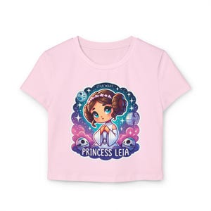 Cute World PRINCESS Of The STARS Cropt Top T-Shirt, Exclusive Original Art SW T-Shirt, Beautiful Star W Princess T-Shirt, Three Cute Colors