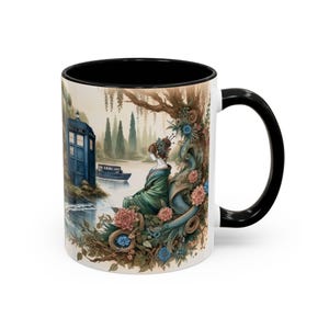 The DOCTOR In JAPAN Beautiful Exclusive Mug, Amazing Watercolor Art Mug, Gift for Whovians, Tea and Coffee Collectible Mug for a Doctor Fan