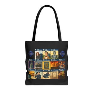 The ABCs Of The DOCTOR Really Beautiful Tote Bag, Exclusive Whovian Gift, A to Z Two Sided DW Tote Bag, Perfect Gift for Fans Of The Doctor