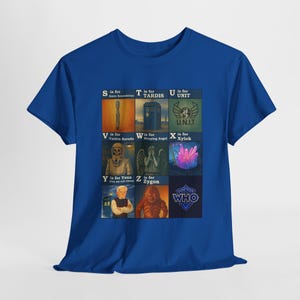 The ABCs Of The DOCTOR Exclusive Unisex Cotton Tee, From S to Z Collectible DW T-Shirt, Perfect for Fan of The Doctor, 3 Colors - All Sizes