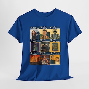 The ABCs Of The DOCTOR Exclusive Unisex Cotton Tee, From A to I Collectible DW T-Shirt, Perfect for Fan of The Doctor, 3 Colors - All Sizes