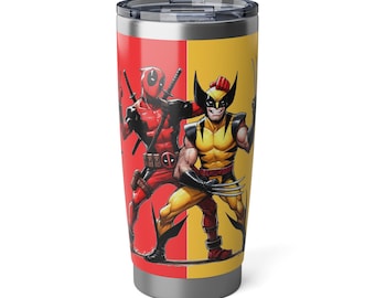 The BAD TOUCH DUO Beeindruckender 20 Unzen Becher, zwei berühmte Frenemies Original Amazing Tumbler, perfekter exklusiver Becher für Film- und Comic-Fan