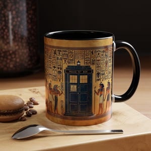 The PHARAOH&#39;S DREAM Exclusive Mug, The Doctor Egyptian Inspired Adventures Mug, Beautiful Gift for a True Fan, Collectible Exclusive DW Mug