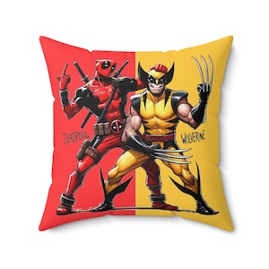 The BAD TOUCH DUO Amazing Throw Pillow, Comic Decor, Perfect Gift for Fan, Home Decor, Cool Funny Pillow, Famous Frenemies Exclusive Pillow
