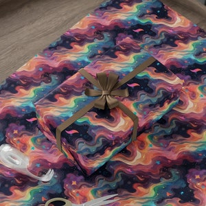 Carta da regalo cosmica: Galassie surreali per magici momenti regalo | Design incantato | Estetica | Arte astratta | Grande formato