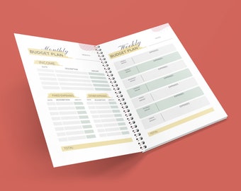 Monthly Budget Planner Printable, Instant Download, Printable Planner