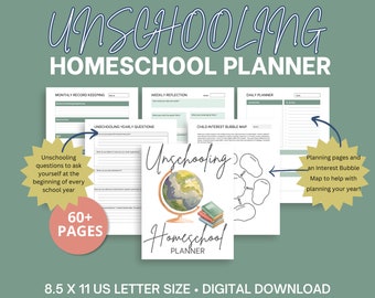 Unschooling Homeschool Planner, Daily Homeschool Rhythm, Homeschool Goals, Academic Planner, Education Planner, Homeschool Lesson Planner