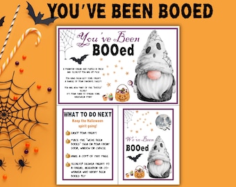 You've been Booed Kit, Halloween Boo Basket, Boo Basket Tag, Boo Box, Coworker Halloween DIY Gift, Boo Your Neighbor Halloween Boo Tag