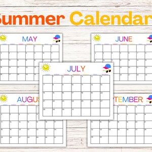 Summer Calendar
