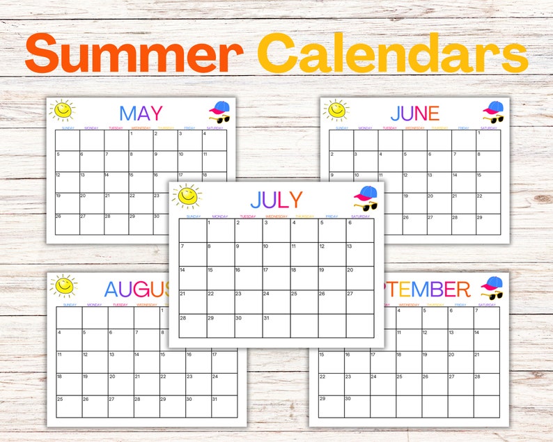 Summer Calendar