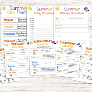 Kids Summer Schedule