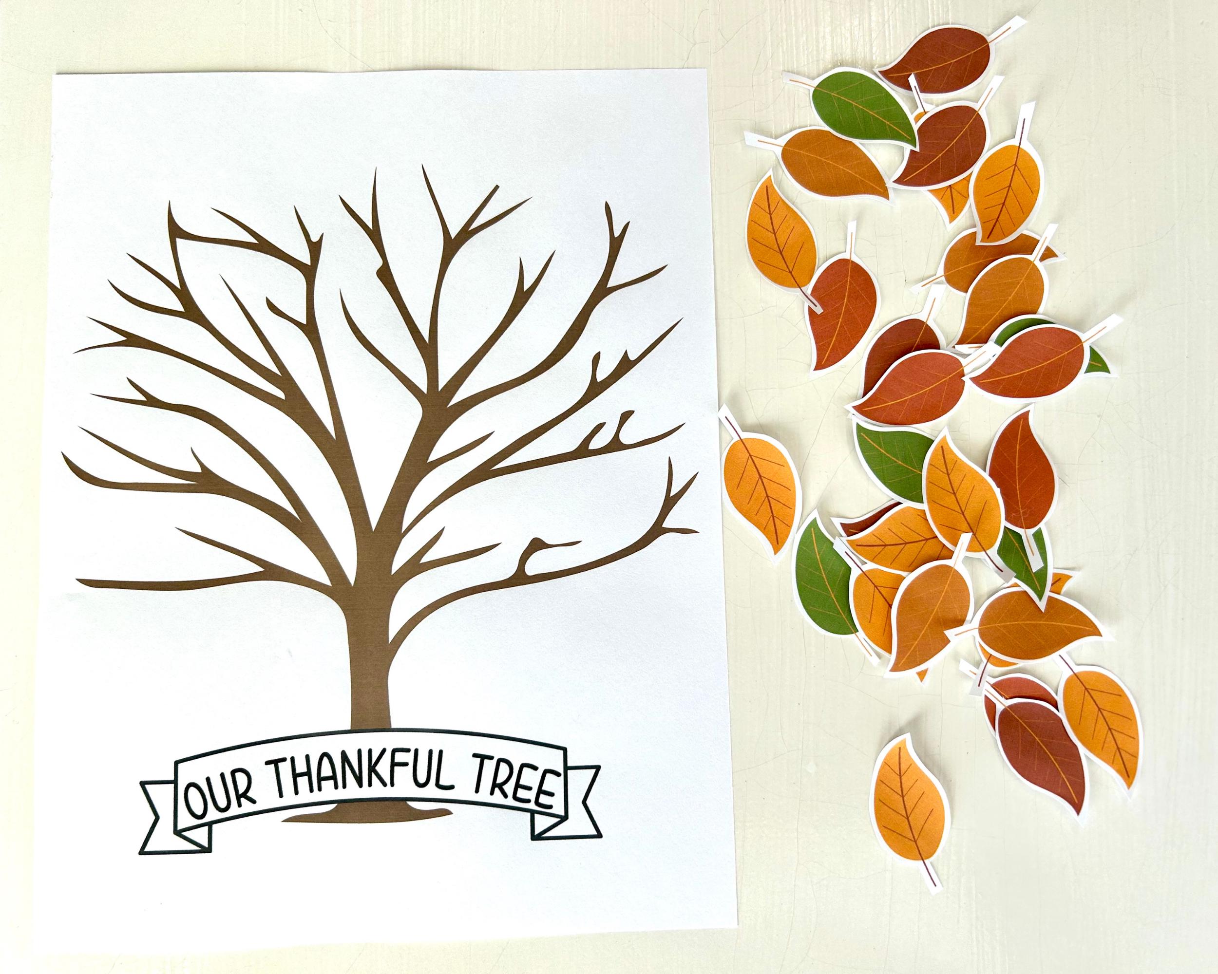 Gratitude Tree Activity, Kids Thanksgiving Activity, Thanksgiving ...