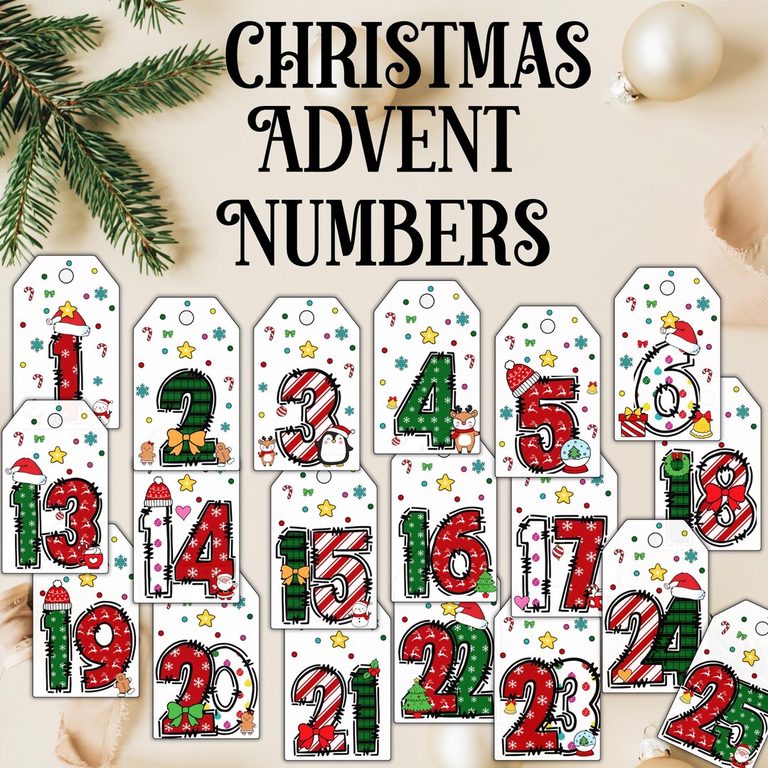 Christmas Countdown Advent Calendar Kids 25 Days of Christmas Bookvent ...