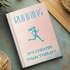 Running Journal Cheaper Than Therapy Running Notebook For Runner Race Logbook Marathon Gift Runner Friend Gift Female Runner Gift For Teen