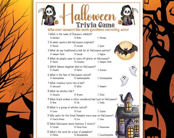 ハロウィーンのトリビア教室ゲームまたはオフィスパーティーゲームハロウィーンの家族で楽しめるトリビアクイズハロウィーンパーティーゲームハロウィーンのトリビアクイズゲーム