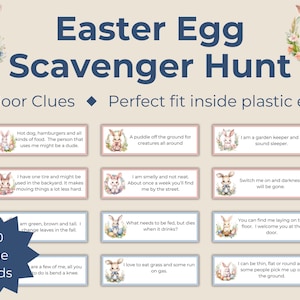Easter Egg Scavenger Hunt Outdoor Clues for Kids Easter Scavenger Hunt ...