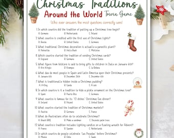 Kersttradities Over de hele wereld Kerst Trivia Kerstvakantie Kantoor Werkfeest Kerstschool Thuisonderwijs Hulpbronnenactiviteit