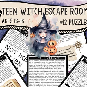 Teen Witch Escape Room, Escape Room, Teen Escape Room, Teen Games, Witch Game, Witch Theme, Kids Escape Room Kit