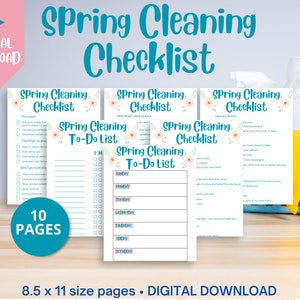 Checkliste Frühjahrsputz, Tiefenreinigung, Putzliste, Putzplan, Putzliste, Endreinigung, Master-Reinigung