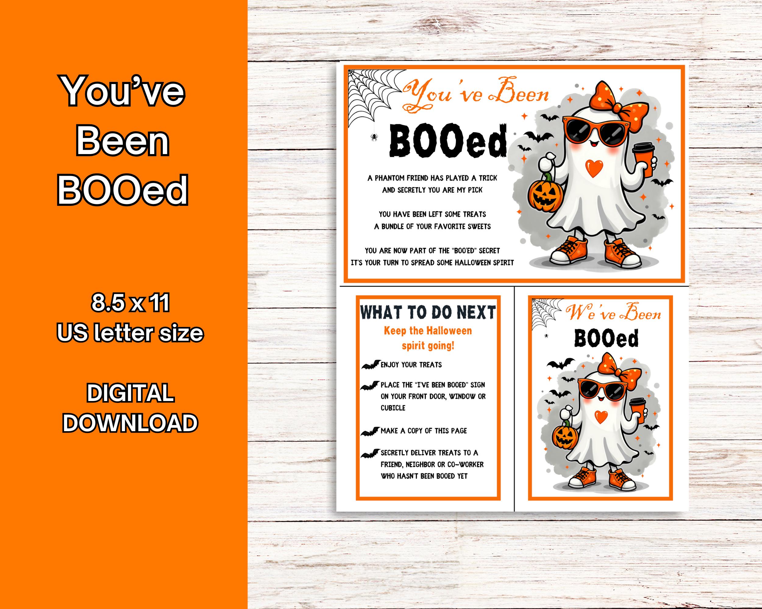 You've Been Booed Kit, Halloween Boo Basket, Boo Basket Tag, Boo Box ...
