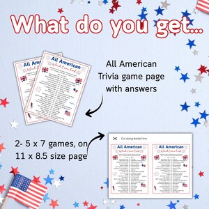 4th of July Trivia Game USA Fun Facts Trivia Quiz Which Came First American Trivia Party Games Patriotic Trivia Teens Family BBQ Games image 3