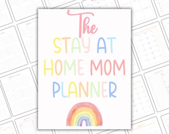 Stay At Home Mom Planner, Homemaker Binder Family Binder Household Planner Printable Busy Mom Planner Homeschool Mom Planner Work Organizer