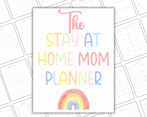 Stay At Home Mom Planner, Homemaker Binder Family Binder Household Planner Printable Busy Mom Planner Homeschool Mom Planner Work Organizer