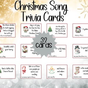 Curiosidades sobre canções de Natal, Curiosidades sobre canções de Natal, Jogo de canções de Natal, Jogo de curiosidades sobre Natal, Cartões de curiosidades sobre Natal Curiosidades sobre Natal para imprimir