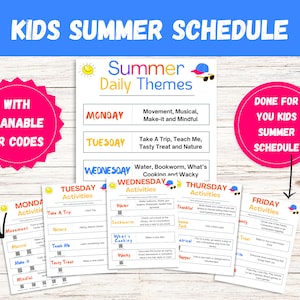 Kids Summer Schedule