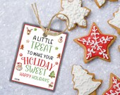 Christmas Cookie Tag, Christmas Teacher Appreciation Tag, Holiday Gift Tag, Coworker Christmas Gift Tag, Secret Santa Gift For Coworker