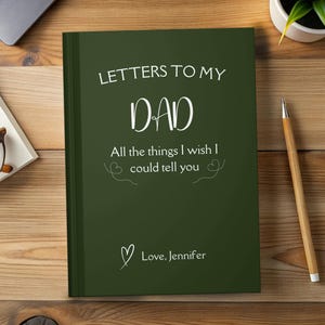 Diario de duelo personalizado Regalo de simpatía para papá Cartas de duelo para mi padre Regalo conmemorativo para papá Regalo por la pérdida de papá Diario de duelo Recuerdo para papá