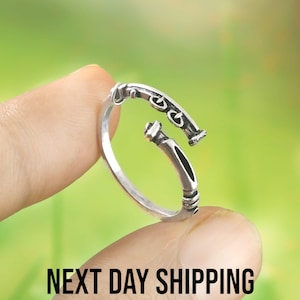 Flute Ring, Adjustable Ring, Flute Jewelry, Music Ring, Music Lovers, Music Gift