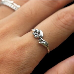 925 silver blueberry ring