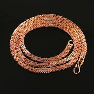 Cable Copper Chain ~ Copper chain ~ Solid copper chain ~ Copper necklace ~ Raw copper chain ~ Copper jewellery ~Solid copper necklace