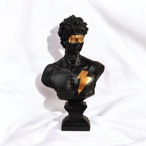Mythology Lovers,David Bust Pop Art Statue,Pop art Sculpture, Roman Statue, Greek Bust Statue, David Sculpture, Housewarming Gift,Home Decor