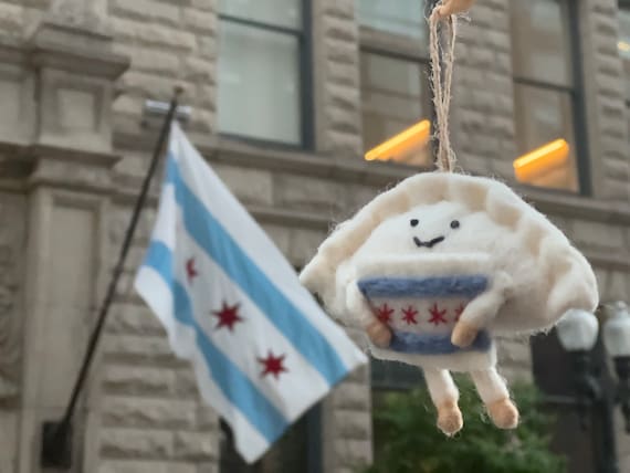 Chicago Flag Pierogi Ornament