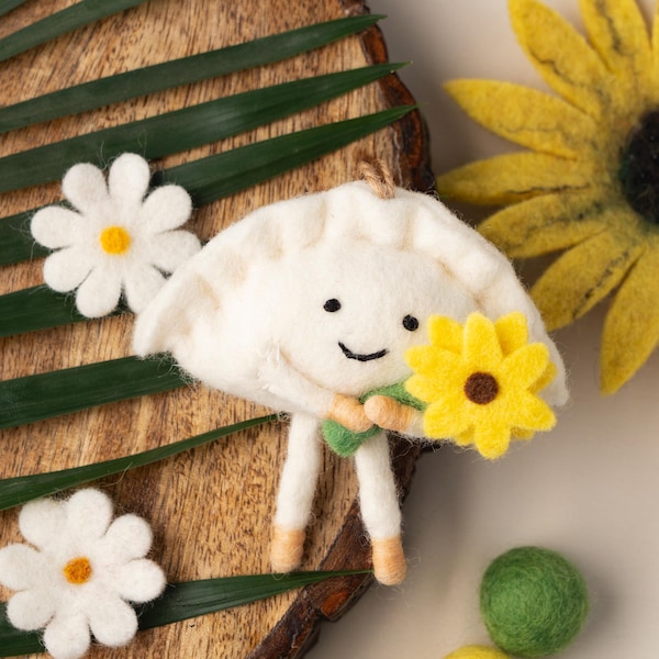 Sunflower Pierogi Ornament