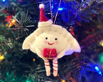 Christmas Pierogi With Gift Ornament