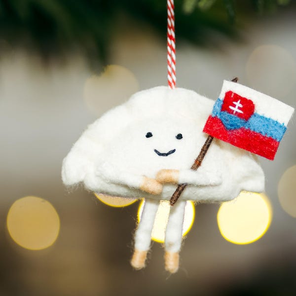 Slovak Flag Pierogi Ornament