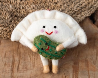 Pierogi with Pickle Ornament